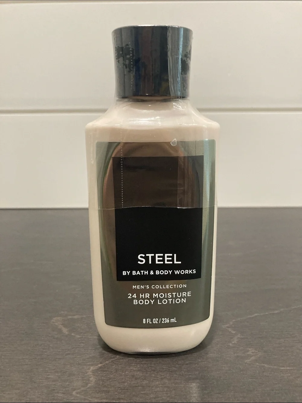 NEW- SEALED Discontinued Bath & Body Works Steel Men's Collection Lotion  8 oz